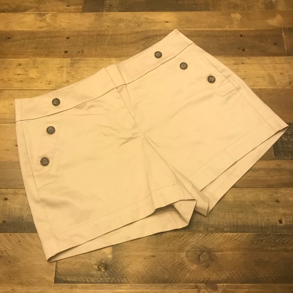 White House Black Market Pants - White House Black Market Cream Colored Shorts 10